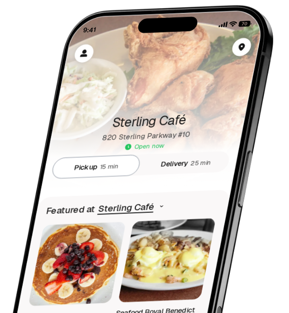 Sterling Café app preview