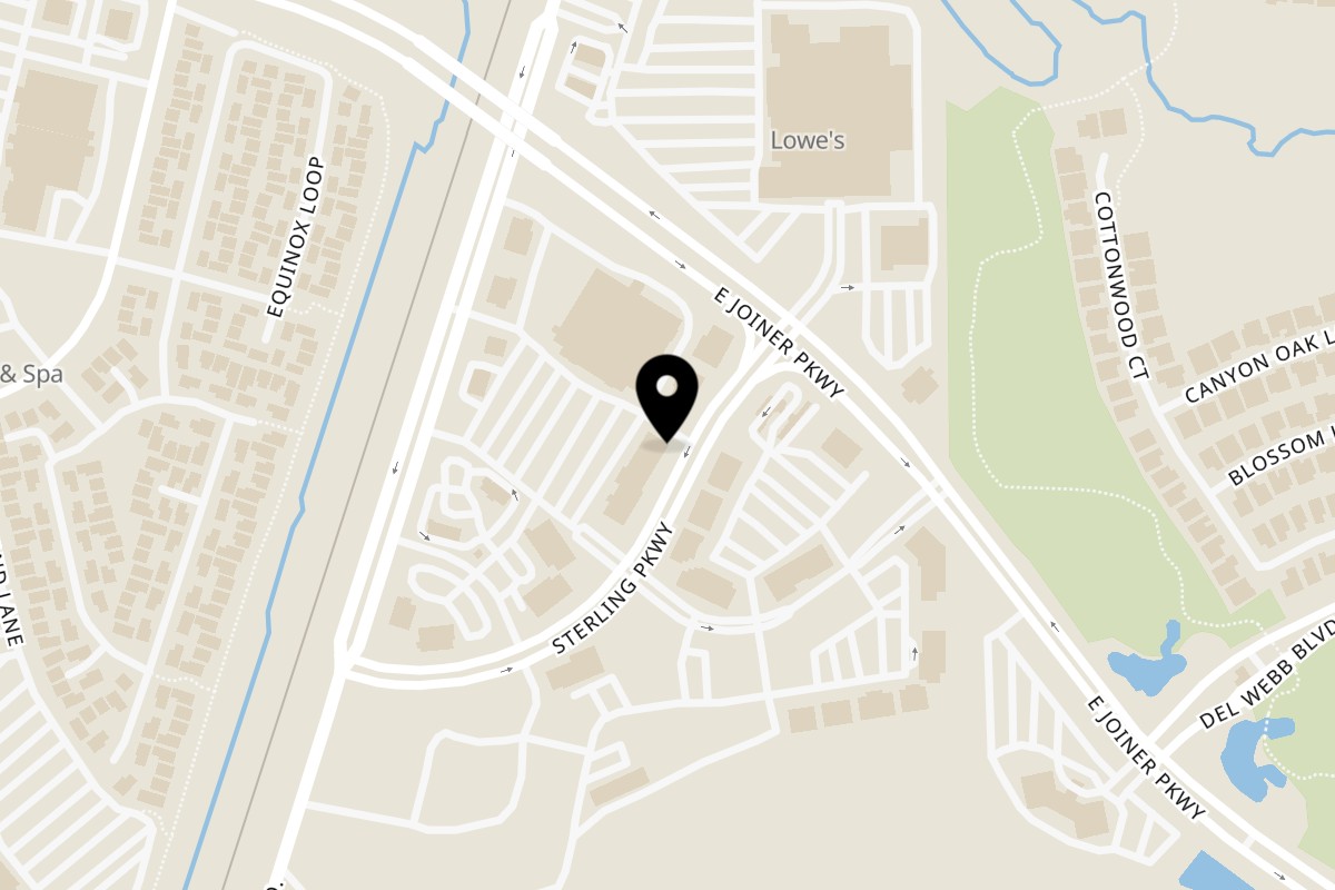 Map showing the location of Sterling Café on 820 Sterling Parkway #10 in Lincoln